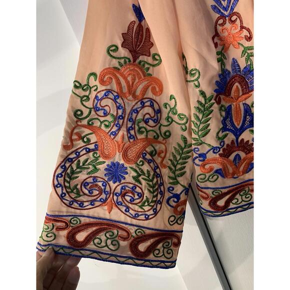 Endless Rose Embroidered Top Small Stunning Lined Art-To-Wear, Coquette, Spring - Picture 3 of 10